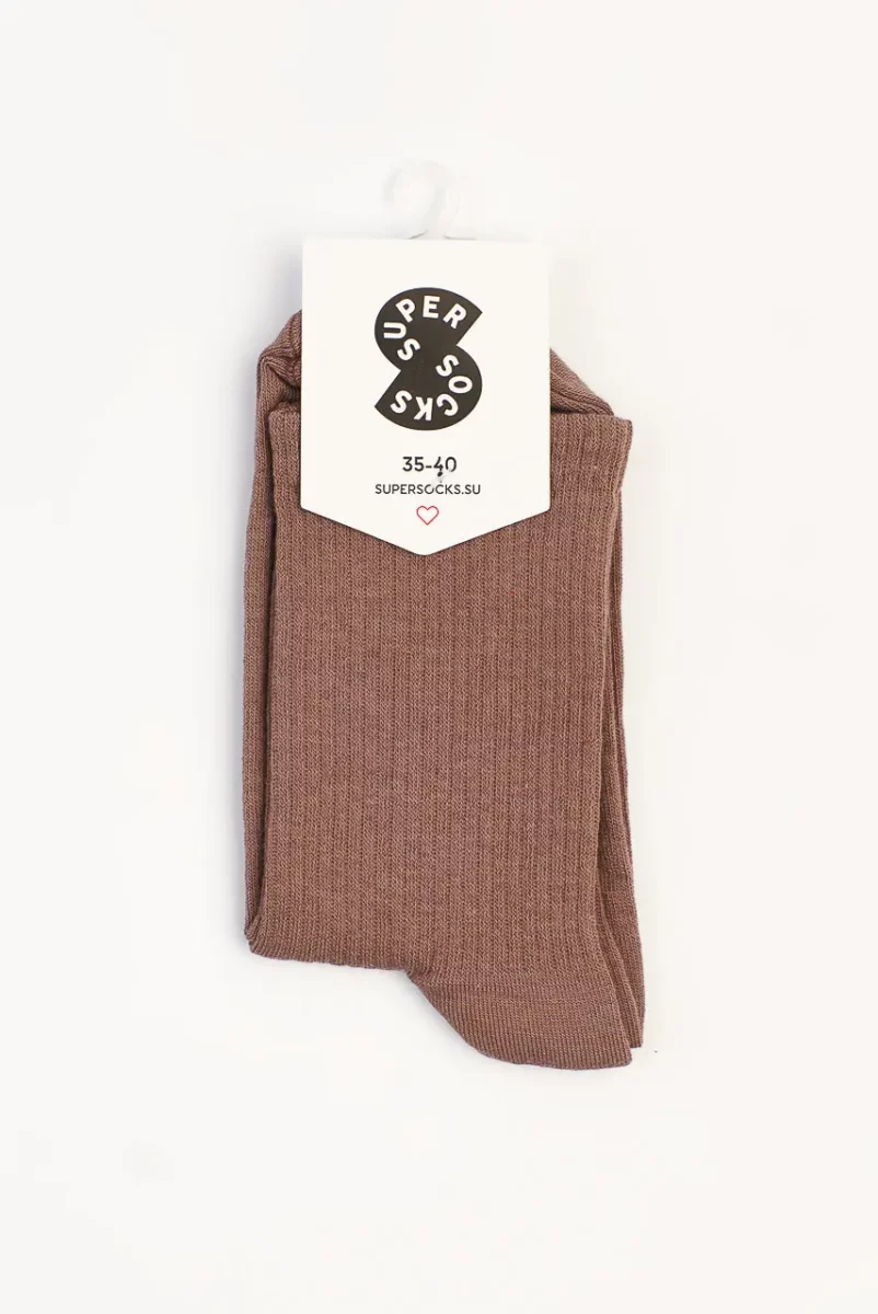 Изображение товара: Носки «Basic» коричневые 35-40
