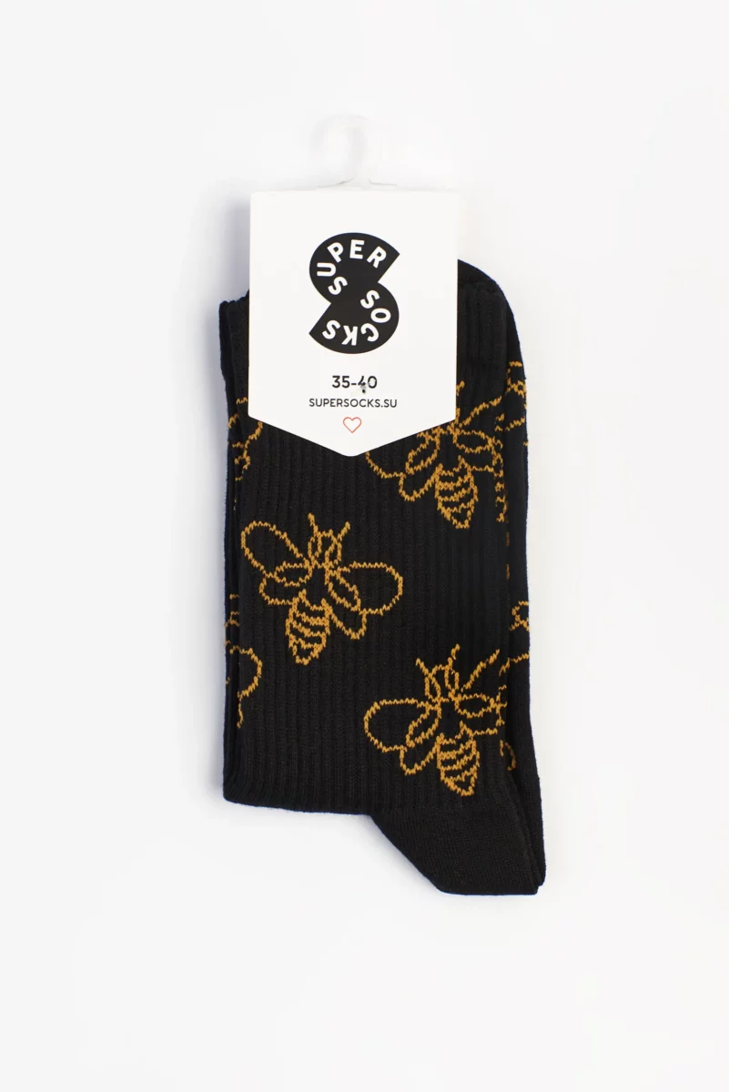 Изображение товара: Носки «Золотая пчелка» паттерн 35-40