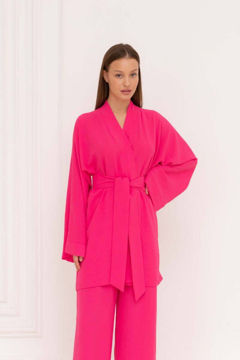 Изображение товара Duo set «Kimono» костюм в цвете фуксия