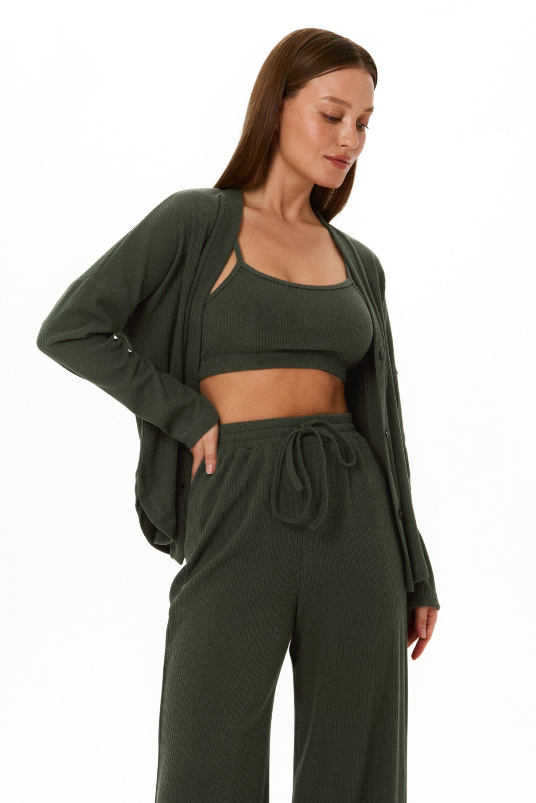 Trio set «Nature» костюм в цвете хаки
